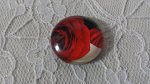 cabochon rond en verre 20mm fleur 01-027 