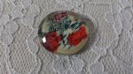 cabochon rond en verre 20mm fleur 01-026 