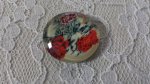 cabochon rond en verre 20mm fleur 01-026 