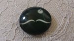 cabochon rond en verre 25mm moustache 039 