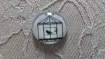 cabochon rond en verre 25mm oiseaux 010 