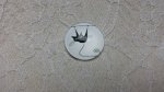 cabochon rond en verre 25mm chat 011 