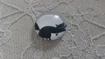 cabochon rond en verre 25mm chat 003 