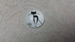 cabochon rond en verre 20mm chat 008 