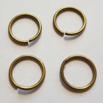 20 anneaux de jonction ouvert 20 mm 02 métal argenté Bronze