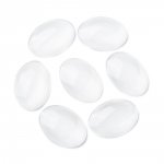 10 Cabochons Ovales 25 x 35 mm en verre loupe transparent N°20