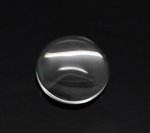 10 Cabochons Ronds 12 mm en verre loupe transparent N°03