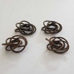 Perle spiral fleur 18 mm Bronze N°01