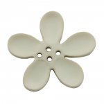 Fleur Orchidée résine 4 trous 40 x 3 mm Beige 03