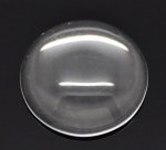 10 Cabochons Ronds 10 mm en verre loupe transparent N°02