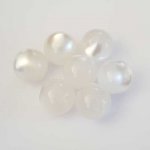 Perle ronde en plastique effet nacré blanc 14 mm