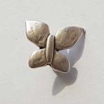 Perle passant papillon pour cuir épais régaliz 10 mm Argent N°05