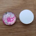 cabochon rond en verre 14mm divers 015