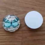 cabochon rond en verre 18mm divers 017