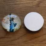 cabochon rond en verre 30mm divers 003