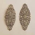 Breloque Fleur Métal N°174 Argent