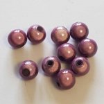 Perle Magique Ronde 06 mm Mauve 02 x 10