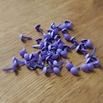 50 Attaches Parisiennes Rondes violet 5 mm