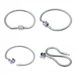 Bracelet Acier Inoxydable N°06 Argent Fermoir Clip 20 cm