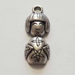 Breloque Poupée Chinoise N°02 24 mm Argent