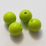 Perle Acrylique Ronde 10 mm Vert 01 x 1 Pièce