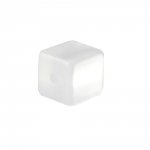 Perle Cube Polaris Brillant 10 mm Blanc