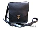 Pochette homme cuir noir