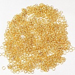 Apprêts bijoux: lot de 100 anneaux de jonction ouverts 5mm dorés