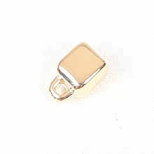 Apprêts bijoux: embout doré cordon plat 3mm