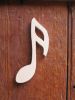 Double croche en bois 15cm, note de musique