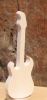 Guitare electrique en bois 15cm, déco musicale