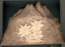 Montagne avec edelweiss sculpté main en Savoie