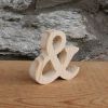 signe and, esperluette 5 cm en bois a poser