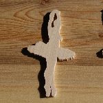 Figurine danseuse 3mm bois massif fait main embellissement scrapbooking danse