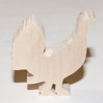 Figurine grand tetras, coq de bruyere en bois d erable ep 7mm