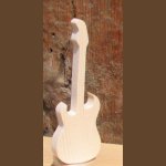 Guitare electrique en bois 15cm, déco musicale