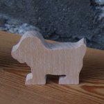 marque place chien mariage theme animaux ou ferme bois massif fait main