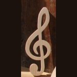 clef de sol en bois massif ht 20 cm décoration interieur musique,déco table, cadeau musicien
