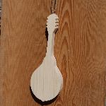 Mandoline en bois massif ht15cm, décoration mariage musical cadeau musicien fait main
