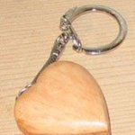 porte clef coeur, cadeau noces de bois, saint valentin