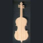 violoncelle en bois 15 cm décoration musicale, fait main