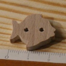 Bouton poisson 22mm a decorer et a coudre