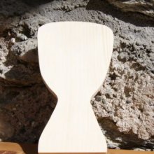 Djembé en bois 15cm, décoration musique