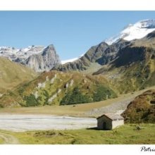 Carte postale Le lac de la Gliere, Champagny en vanoise en été