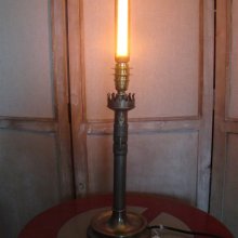 Lampe Bougie ancienne en laiton style EDISON