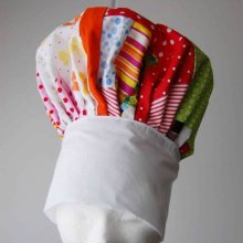 Toque patissier pour enfant patchwork