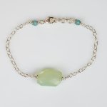 Bracelet 'Ma Précieuse Aqua Calcédoine' Argent 925