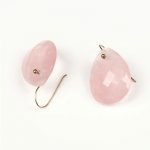 Boucles d'Oreilles Goutte Rose Création