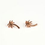 Boucles d'Oreilles Palmier 925 Or Rose