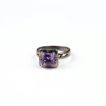 Bague Améthyste et Diamants de Télémaque 925